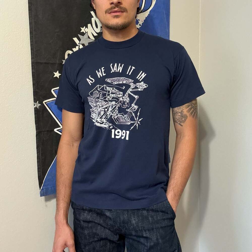 Vintage 1991 As We Saw It In 1991 Screen Stars Best Single Stitch Graphic T-Shir